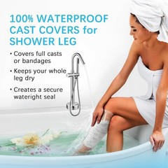Watertight Universal Cast Cover for Shower – Comfortable & Reusable Protection