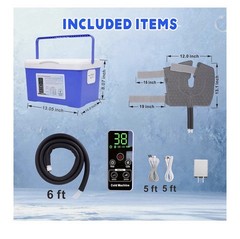 Cooler-Tyu Cold Therapy Machine, 3000Mah Battery, 8.5 Qt Portable Ice