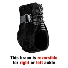 ACE Ankle Brace with Side Stabilizers Adjustable Black One Size