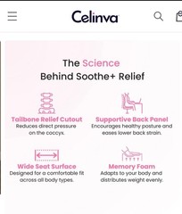 Celinva Orthopedic Cushion Ergonomic Memory Foam Brand New Unused Open Box