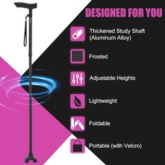 Walking Canes for Tall Men Women 6 ft 1 in and Above. Foldable; Adjustable; Comf