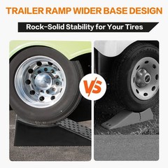 Tandem Wheel Ramp Heavy Duty Tire Lift Dual Axle Trailer RV 5.5in Lift