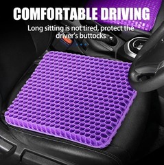 Gel Seat Cushion Set for Long Sitting Double Thick Office Desk Home Wheelchair