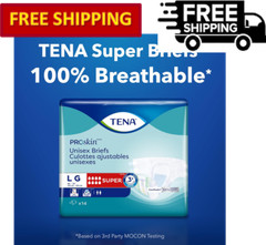 Tena ProSkin Unisex Incontinence Briefs, Super Maximum Absorbency, M/L/XL