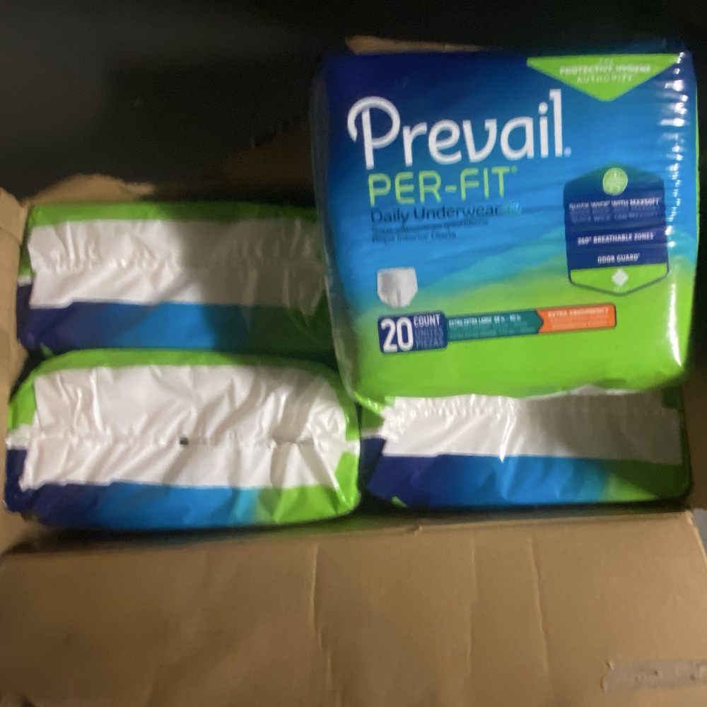 Prevail Per-Fit Daily Incontinence Pants XXL Extra Absorbency Odor Guard 20