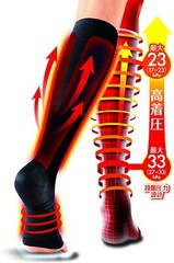 Slim Walk Medical Lymph Socks Short Type Black S-M(22.24cm) Size