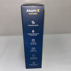 Audien Hearing ATOM X -Rechargeable OTC Hearing Aids -NEWEST MODEL-BRAND NEW!!