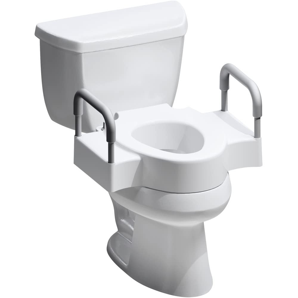Bemis Rise 4.5 Raised Toilet Seat Handles Toilet Seat Riser For Seniors Secure