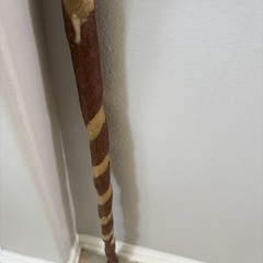Brazos Walking Stick 37 Inch Height Made From Solid Sassafras Wood