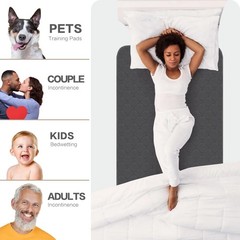 4 PCS 18×24 Inch Kids Pee Pads Washable Waterproof Bedwetting Incontinence