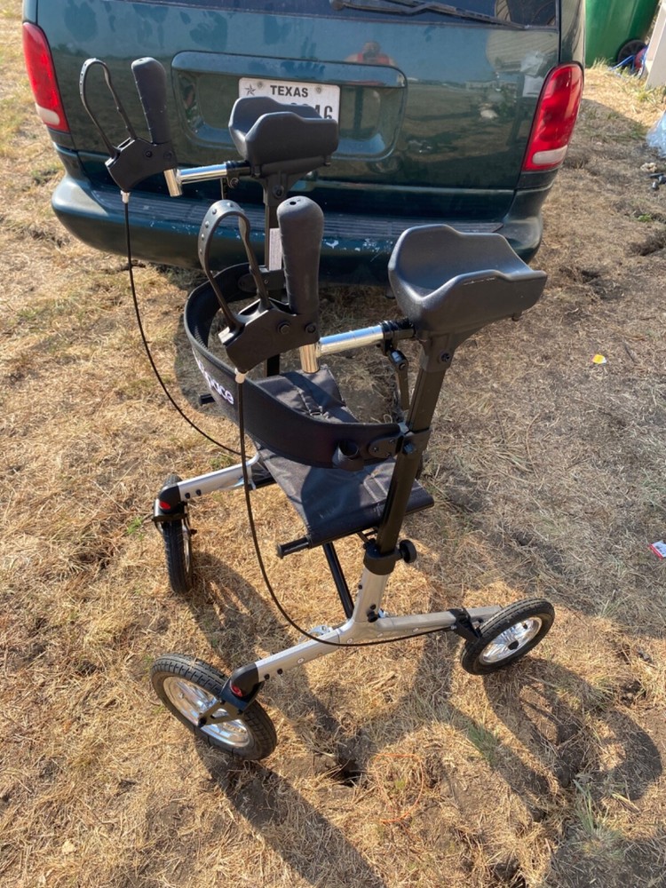 upright walker, black 30 inches tall by 16 inches why in that it only three mont