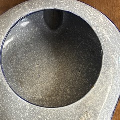 Blue Speckled Enamel Bed Pan