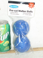 SEALED NEW FLOOR PROTECTOR Top Glides Pre-cut Walker Balls Tennis Ball Dark Blue