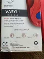 Vasyli Medical Custom 3/4th Heat Moldable High Density Orthotic Insoles Size L