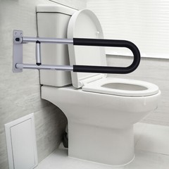1pcs Folding Hinged Bathroom Rail Grab Bar Support Drop Down Handle Adjustabble