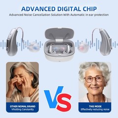 Rechargeable Bluetooth Hearing Aids for Seniors APP Controlled, Noise Cancelling
