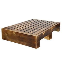 Urforestic Solid Wood Indoor/Outdoor 3 1/2 High Riser Step – Non-Slip All