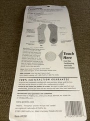 Pedifix Terrycloth PumpPals Insoles, Pack of 1 Pair Women’s Size 6-11 New Sealed