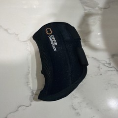 COPPER COMPRESSION Wrist Brace Left Hand S/M Unisex; Black