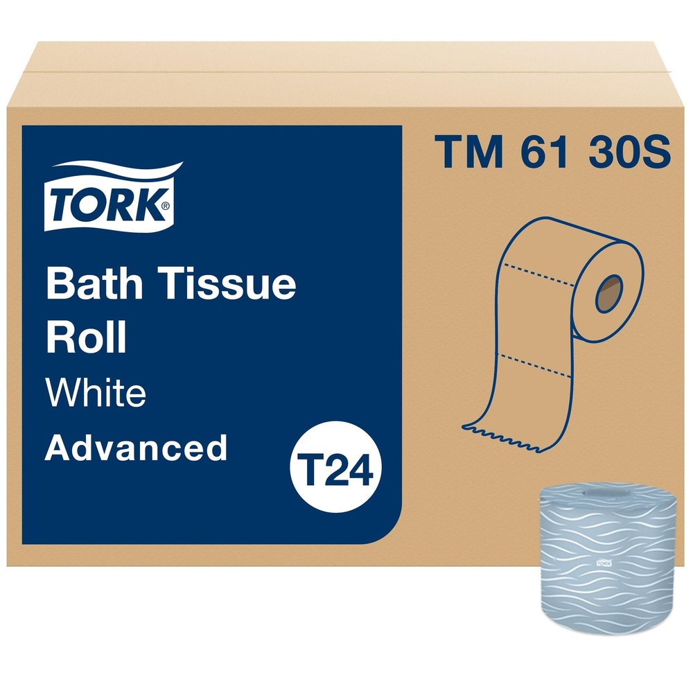 Tork Bath Tissue Roll Advanced 2-Ply Biodegradable 4X3.75 500 Sheets/Roll 48