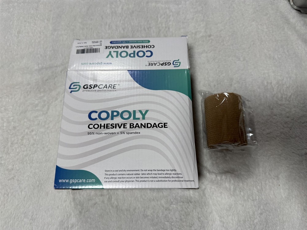 BOX OF 6 SELF ADHESIVE WRAP COPOLY COHESIVE BANDAGE 3″x14.8′ PER ROLL