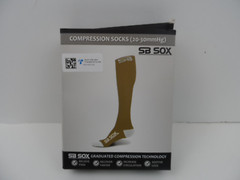SB SOX Knee High Compression Socks (20-30mmHg) Nude/White S Small – NEW