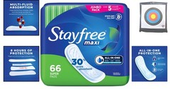 Maxi Pads for Women – Super Absorbency, 66 Count – Ultimate Comfort & Protection