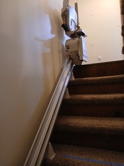 bruno elan sre 3050 stairlift, Left Side, 6ft, 8in Rail