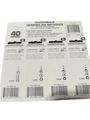 HEARING AID BATTERIES 40 PACK MERCURY FREE Size 10-BEST BY DATE 09-2025