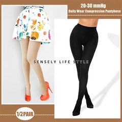 Unisex High Waist Compression Pantyhose Women Stockings 20-32 mmHg Shaping Socks