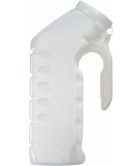 2 Pcs Men’s Male Urinal Pee Bottle Travel Trip Toilet Car Portable 32 Oz Clear