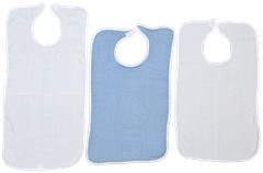Adult Bibs For Eating, Washable Reusable Clothing Protector Adjustable Closure