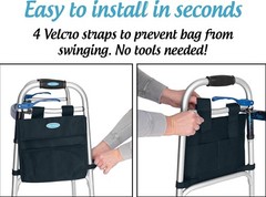 Durable Water-Resistant 5-Pocket Walker Side Pouch – Effortless Installation