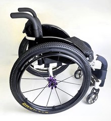 24 Inch Sports Wheelchair Replacement Parts 1 Pair, Inflatable Rear Wheel Tires