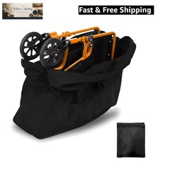 Rollator Travel Bag 600D Waterproof Wheelchair Carry & Travel Bag for Rollato…