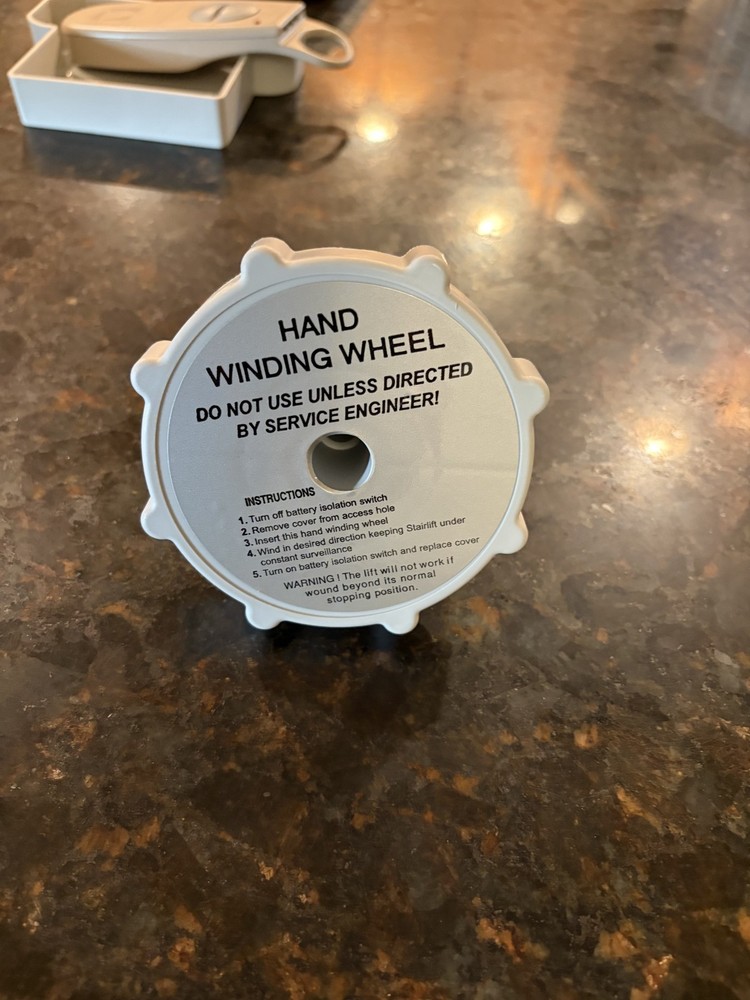 Acorn Superglide 120/130 Stairlift Hand Winding Wheel 31568-114