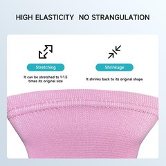 2 Pairs Kids Compression Ankle Braces Lightweight Non Slip Sleeve Pink Cherub M