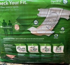 Medline FitRight Optifit Unisex Ultra Incontinence Briefs, Size Small 20 Count