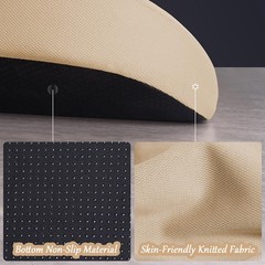 Car Seat Cushion 3.5 Inches Soft Memory Foam – 2 in 1 Wedge Lumbar Support