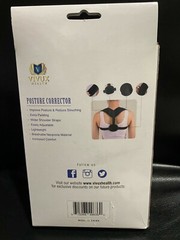 Vivux Health Posture Corrector Back Brace One Size Fits Most Unisex Men & Women