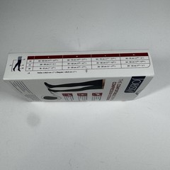 Jobst Compression Stockings Opaque Black Medium Thigh High 30-40 MmHg New