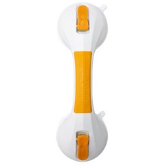 McKesson White Plastic Wall Mounted Suction-Cup Grab Bar 12″ L 146-RTL13082