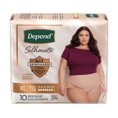 Depend Silhouette Women’s Incontinence Underwear, XL, 48 Count