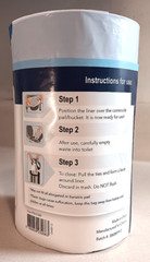 COMMODE LINERS 250-PACK UNIVERSAL LEAKPROOF HYGIENIC BEDSIDE TOILET DISPOSABLE
