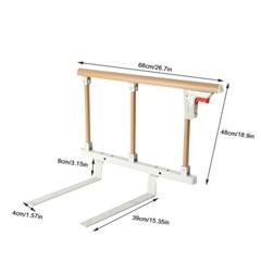 Bed Rails for Elderly Adults Assist Safety Handle Bed Railing Grab Bar Folding