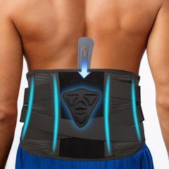 Lumbar Waist Lower Back Support Brace Adjustable Belt GYM Weight Lifting Fitness
