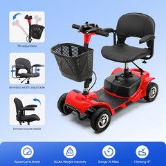 Pro 4 Wheel Mobility Scooter Power Folding Travel Electric Wheelchairs Scooter