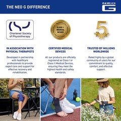 Neo-G Ankle Brace Ankle Compression Sleeve with Silicone Joint Cushions –