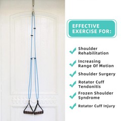 Hook Exercise Pulleys for Shoulder Rehab Over Door Pulley for Physical Therapy