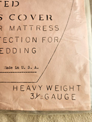 Sears Heavy Weight Vinyl Plastic Fitted Mattress Cover Twin Size NIP Made in USA